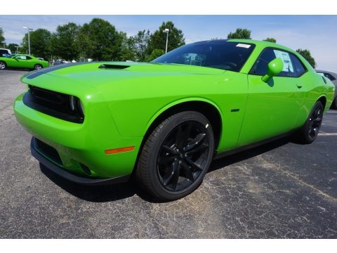 Green Go Dodge Challenger R/T.  Click to enlarge.