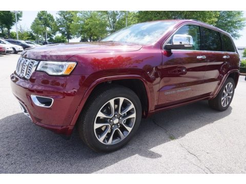 Velvet Red Pearl Jeep Grand Cherokee Overland.  Click to enlarge.