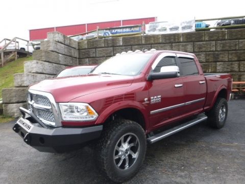 Deep Cherry Red Crystal Pearl Ram 2500 Laramie Crew Cab 4x4.  Click to enlarge.