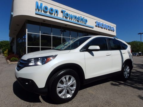 White Diamond Pearl Honda CR-V EX AWD.  Click to enlarge.