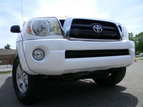 Super White Toyota Tacoma PreRunner TRD Access Cab.  Click to enlarge.