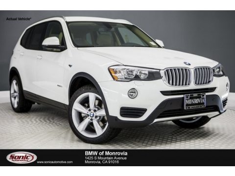 Alpine White BMW X3 sDrive28i.  Click to enlarge.