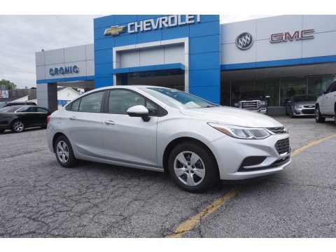 Silver Ice Metallic Chevrolet Cruze LS.  Click to enlarge.