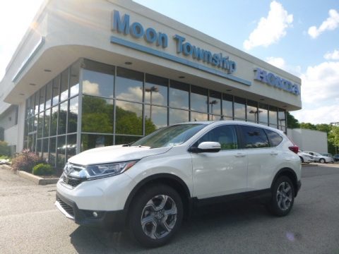 White Diamond Pearl Honda CR-V EX-L AWD.  Click to enlarge.