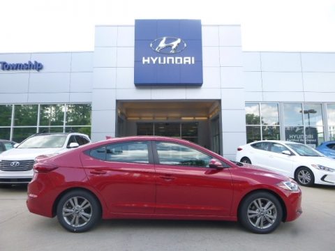 Red Hyundai Elantra Value Edition.  Click to enlarge.