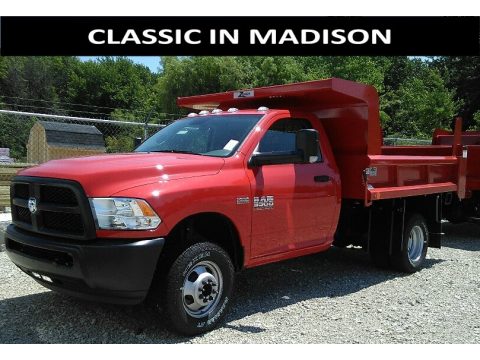 Flame Red Ram 3500 Tradesman Regular Cab 4x4 Chassis.  Click to enlarge.