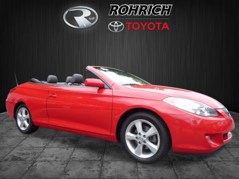Absolutely Red Toyota Solara SLE V6 Convertible.  Click to enlarge.