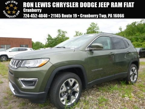Olive Green Pearl Jeep Compass Limited 4x4.  Click to enlarge.