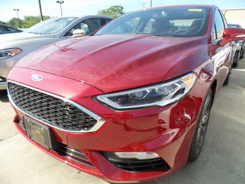 Ruby Red Ford Fusion Sport AWD.  Click to enlarge.