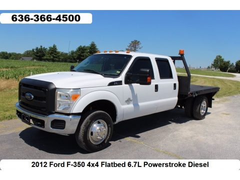 Oxford White Ford F350 Super Duty XLT Crew Cab 4x4 Dually.  Click to enlarge.