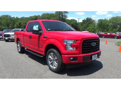 Race Red Ford F150 XL SuperCab 4x4.  Click to enlarge.