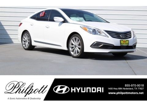 Diamond White Pearl Hyundai Azera Limited.  Click to enlarge.