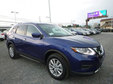 Caspian Blue Nissan Rogue SV AWD.  Click to enlarge.