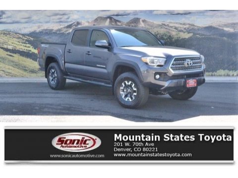 Magnetic Gray Metallic Toyota Tacoma TRD Off Road Double Cab 4x4.  Click to enlarge.
