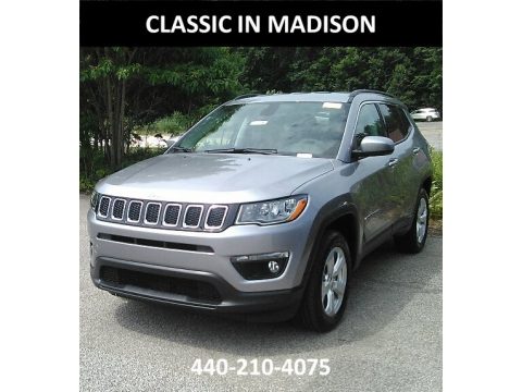 Billet Silver Metallic Jeep Compass Latitude 4x4.  Click to enlarge.