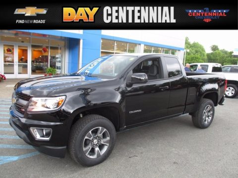 Black Chevrolet Colorado Z71 Extended Cab 4x4.  Click to enlarge.