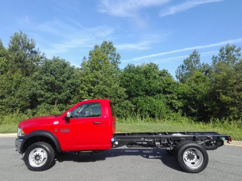 Flame Red Ram 4500 Tradesman Regular Cab 4x4 Chassis.  Click to enlarge.