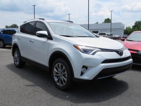Blizzard Pearl White Toyota RAV4 Limited.  Click to enlarge.
