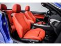  2017 BMW 2 Series Coral Red Interior #2