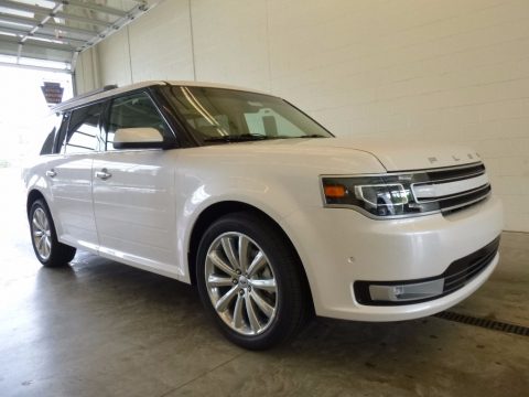 White Platinum Ford Flex Limited AWD.  Click to enlarge.