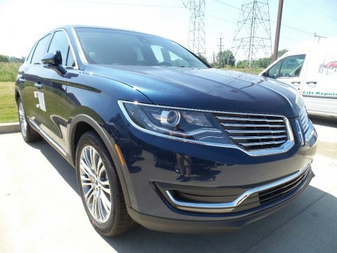 Midnight Sapphire Blue Lincoln MKX Reserve AWD.  Click to enlarge.