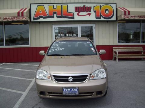 Champagne Beige Metallic Suzuki Forenza Sedan.  Click to enlarge.