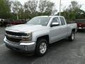 Front 3/4 View of 2017 Chevrolet Silverado 1500 LT Double Cab #1