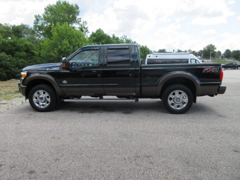 Green Gem Metallic Ford F250 Super Duty King Ranch Crew Cab 4x4.  Click to enlarge.