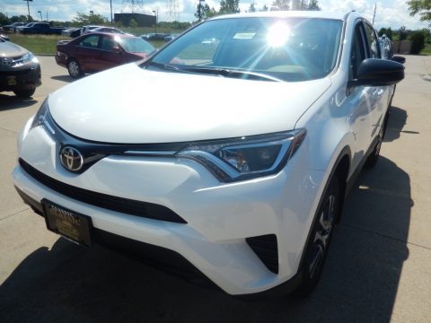 Super White Toyota RAV4 LE AWD.  Click to enlarge.