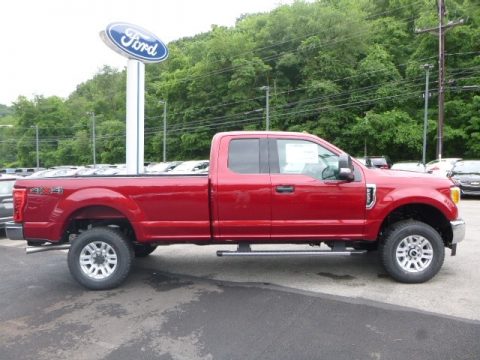 Ruby Red Ford F250 Super Duty XLT SuperCab 4x4.  Click to enlarge.