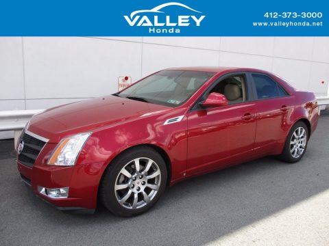 Crystal Red Cadillac CTS 4 AWD Sedan.  Click to enlarge.