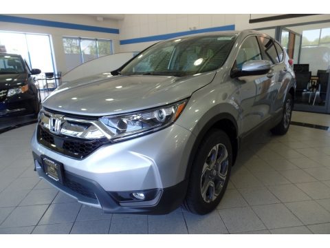 Lunar Silver Metallic Honda CR-V EX AWD.  Click to enlarge.
