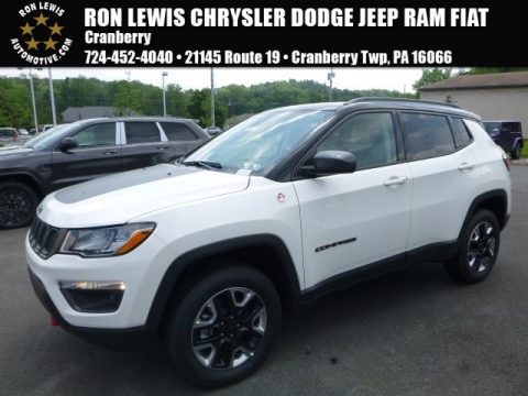 Bright White Jeep Compass Trailhawk 4x4.  Click to enlarge.