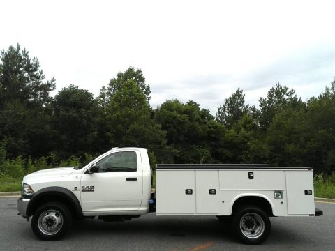Bright White Ram 4500 Tradesman Regular Cab 4x4 Utility Truck.  Click to enlarge.