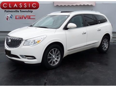 White Opal Buick Enclave Leather AWD.  Click to enlarge.