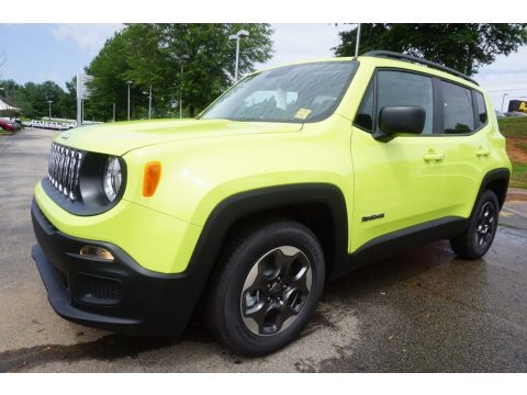 Hypergreen Jeep Renegade Sport.  Click to enlarge.