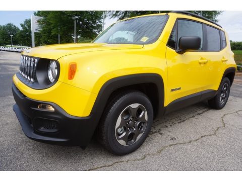 Solar Yellow Jeep Renegade Sport.  Click to enlarge.