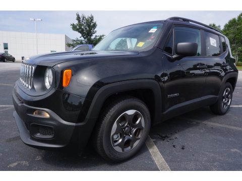 Black Jeep Renegade Sport.  Click to enlarge.