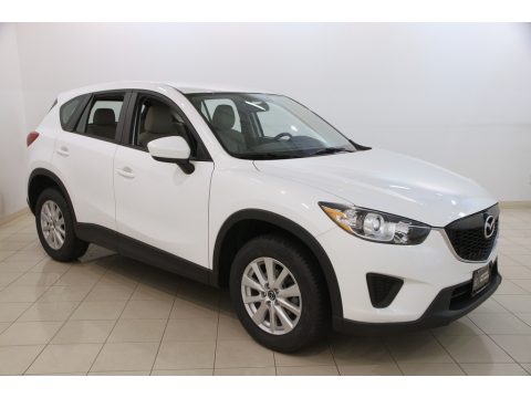 Crystal White Pearl Mica Mazda CX-5 Sport.  Click to enlarge.