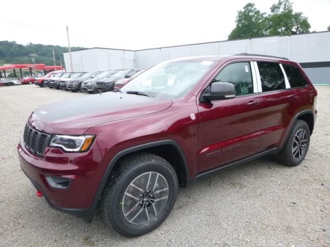 Velvet Red Pearl Jeep Grand Cherokee Trailhawk 4x4.  Click to enlarge.