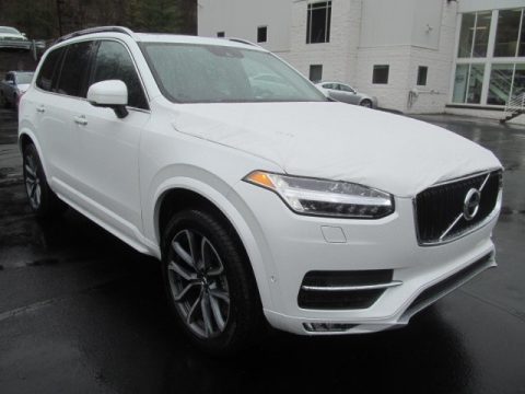 Crystal White Pearl Metallic Volvo XC90 T6 AWD.  Click to enlarge.