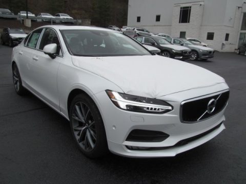 Crystal White Pearl Metallic Volvo S90 T5.  Click to enlarge.