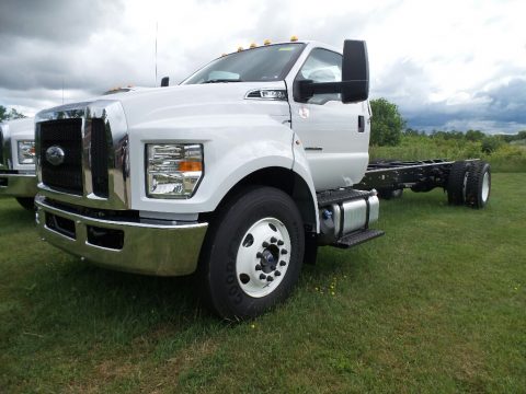 Oxford White Ford F650 Super Duty Regular Cab Chassis.  Click to enlarge.