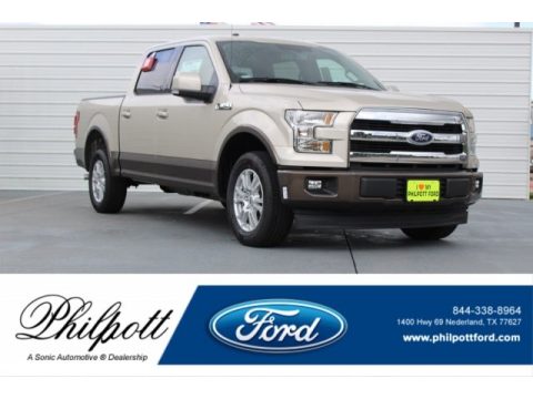 White Gold Ford F150 Lariat SuperCrew.  Click to enlarge.