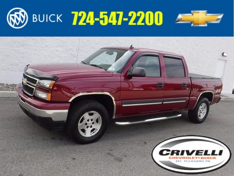 Sport Red Metallic Chevrolet Silverado 1500 LT Crew Cab 4x4.  Click to enlarge.