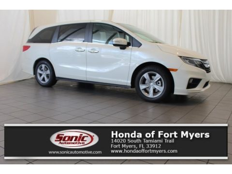 White Diamond Pearl Honda Odyssey EX-L.  Click to enlarge.