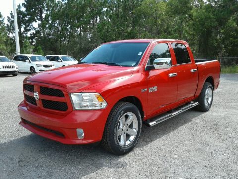 Flame Red Ram 1500 Express Crew Cab.  Click to enlarge.