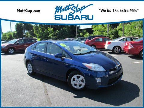 Blue Ribbon Metallic Toyota Prius Hybrid V.  Click to enlarge.