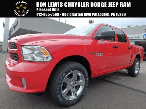 Flame Red Ram 1500 Express Crew Cab 4x4.  Click to enlarge.