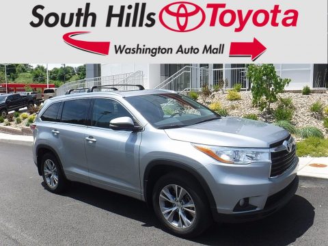 Silver Sky Metallic Toyota Highlander XLE AWD.  Click to enlarge.